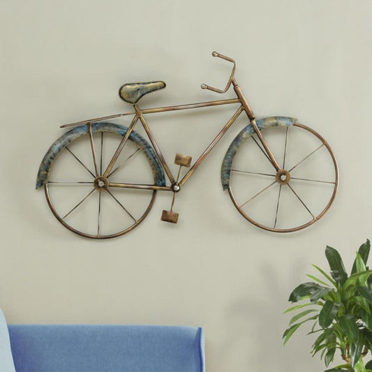 Handcrafted Antique Cycle Metal Wall Art