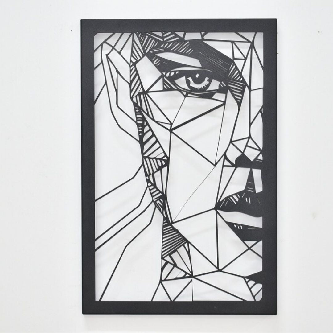 Hansart Special Half Face Metal Wall Art