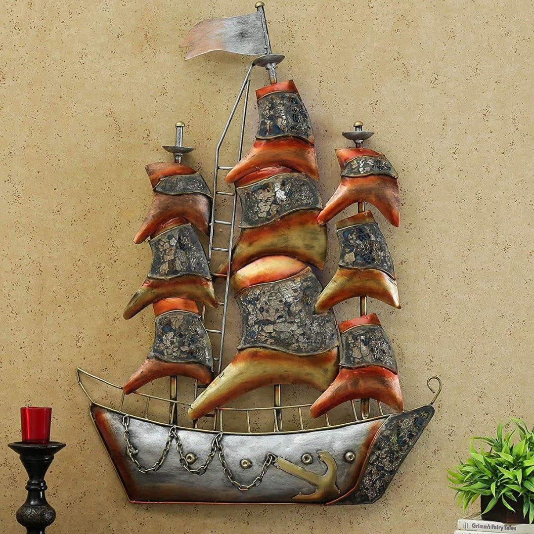 This Hansart Special Mosaice Ship Metal Wall Art is a stunning addition to any space. Measuring 38 x 27 inches, the metal wall art features intricate mosaics and is equipped with LED lights for a unique touch. Perfect for ship enthusiasts and art lovers alike, this piece adds a touch of elegance and sophistication to any room.
Handcrafted Antique Metal Wall Decor by Hansart
Hanging mechanism included
Made of High-Quality Iron Metal