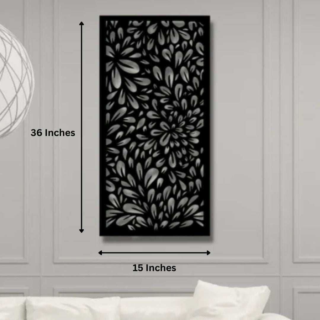 This unique piece will add a touch of elegance to any room. Elevate your interior design with this expertly crafted piece-Measures 15 x 36 Inches Each Frame-Constructed of High Quality Meta-Anti-rust powder coating used for long lasting finish  Hanging Mechanism included Perfect for your living room, bedroom, hall, office reception, guest room, and hotel reception The product is packed by professionals for safe delivery