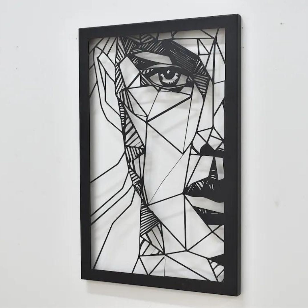 Hansart Special Half Face Metal Wall Art