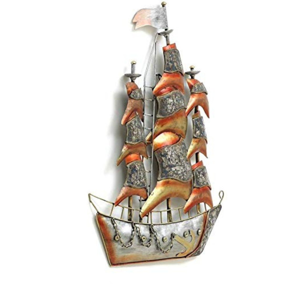 This Hansart Special Mosaice Ship Metal Wall Art is a stunning addition to any space. Measuring 38 x 27 inches, the metal wall art features intricate mosaics and is equipped with LED lights for a unique touch. Perfect for ship enthusiasts and art lovers alike, this piece adds a touch of elegance and sophistication to any room.
Handcrafted Antique Metal Wall Decor by Hansart
Hanging mechanism included
Made of High-Quality Iron Metal