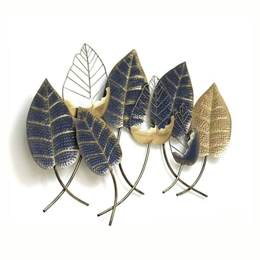 Hansart Special Joy Leafy Decor Metal Wall Art (61 x 39 Inches)-Home Decoration-Hansart-Metallic Nature Wall Decor by Hansart-Made of Premium-Quality Iron Metal Perfect for your living room, bedroom, hall, office reception, guest room, and hotel reception-The product is packed by professionals for safe delivery-Designed to make your home look complete-"Hansart Made In India because India itself is an art".