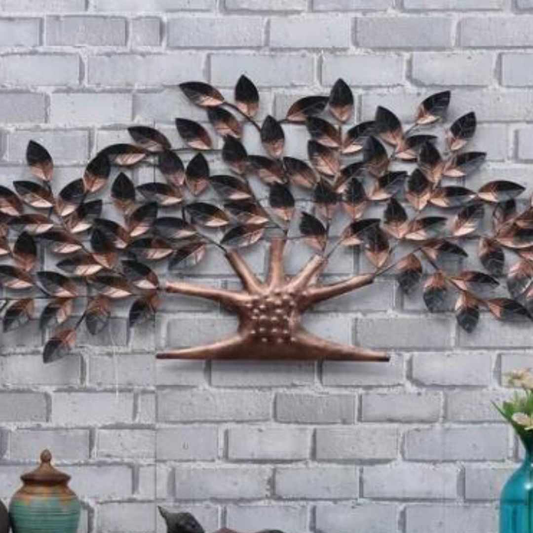 Hansart Special Nano Tree Wall Art (54 x 26 Inches)-Home Decoration-Metal Wall Tree by Hansart Made of Premium-Quality Iron Metal Perfect for your living room, bedroom, hall, office reception, guest room, and hotel reception The product is packed by professionals for safe delivery Designed to make your home look complete "Hansart Made In India because India itself is an art".